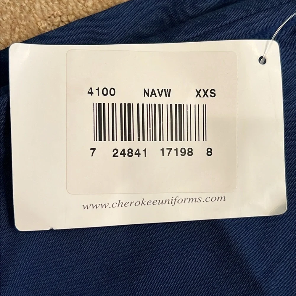 NWT Cherokee Workwear Unisex 3-Pocket Drawstring Scrub Pants, XXS